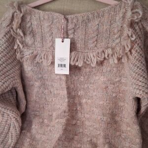 LoveShackFancy Kingston Confetti Pink Sweater